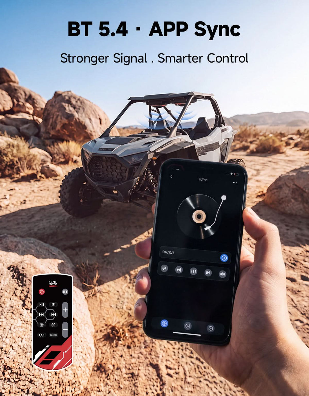 6.5 Inch UTV Roof Sound System Compatible with Can-Am X3 & Max RZR
