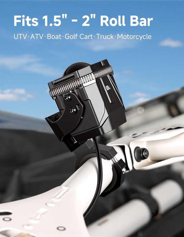 UTV/ATV Universal RGB Whipless LED Whip Lights with Turn Signal - Kemimoto