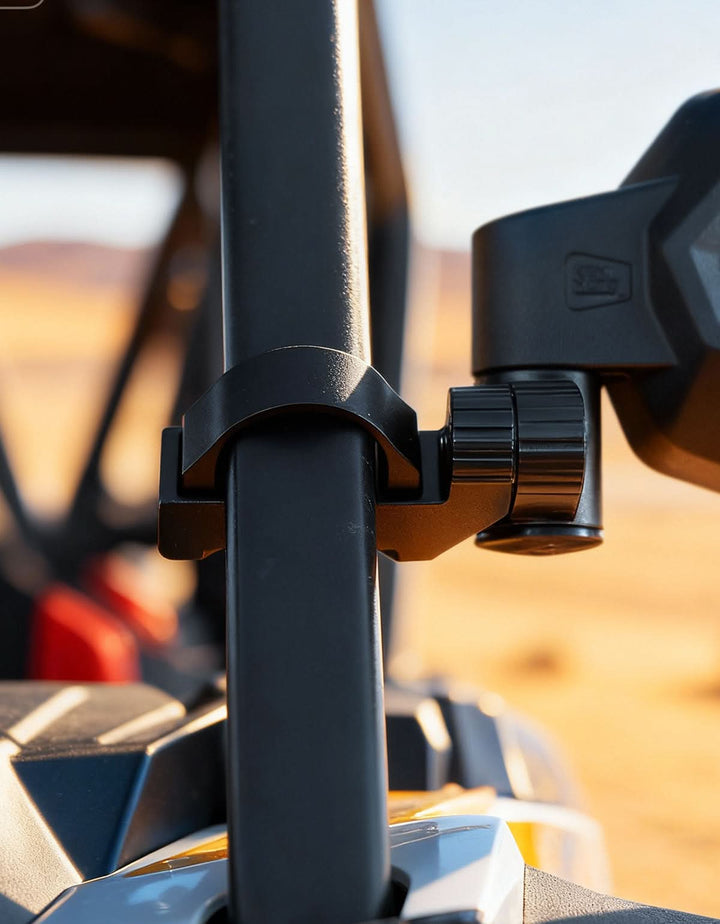 UTV Side Mirrors, Auto-Fold for RZR, Can-Am, Talon, Mule – US Flag Pattern