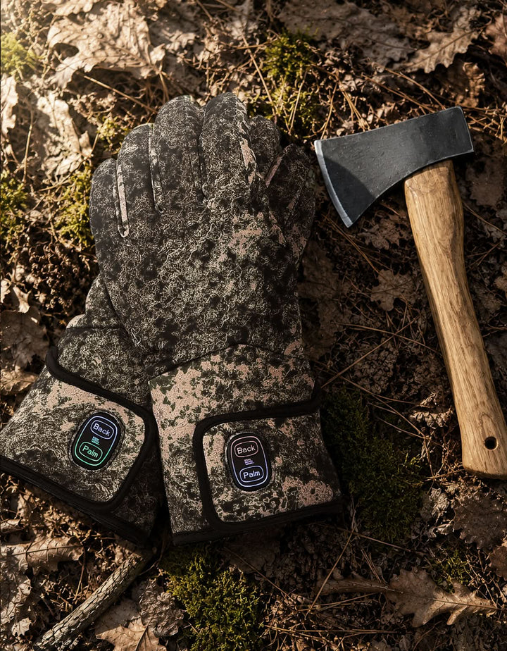 Camo Heated Hunting Gloves with Touchscreen