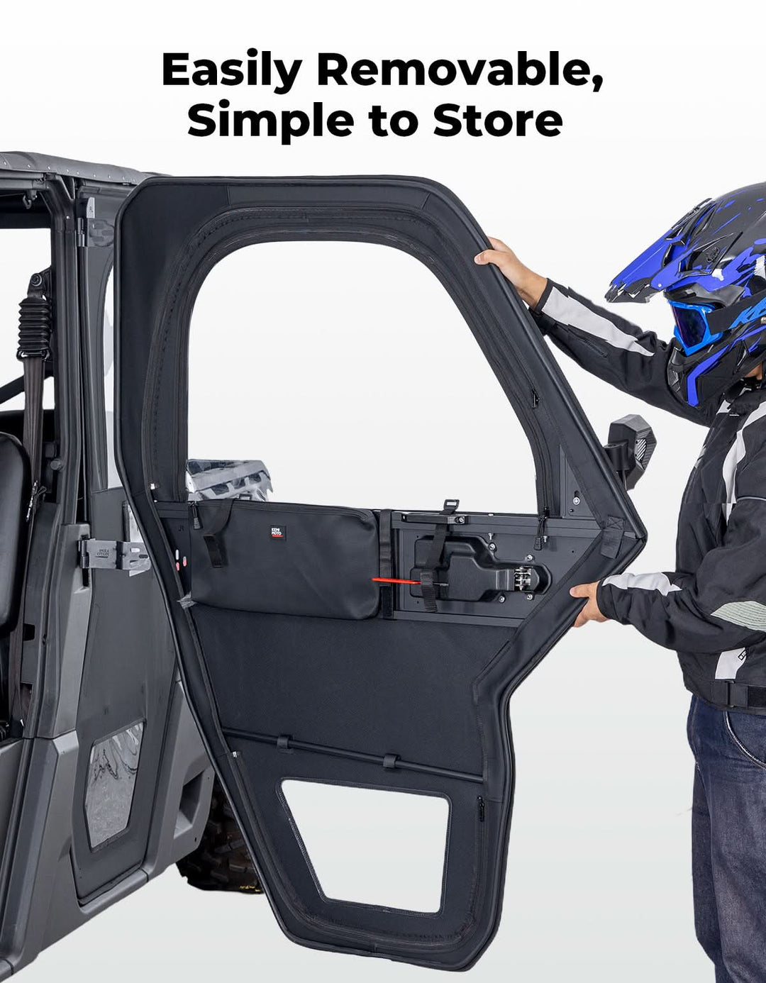UTV Framed Doors for Can-Am Defender Max HD 7/8/9/10 – Full Enclosure Kit, 2022–2024 - Kemimoto