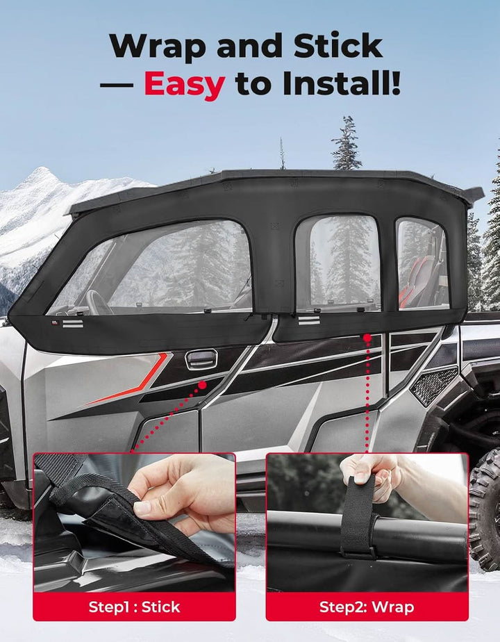 Upgraded Soft Upper Doors for Polaris General 4 1000 / XP 4 1000