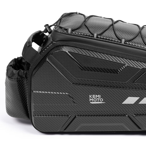 15L Capacity Hard Shell Bicycle Rear Rack Bag - Kemimoto