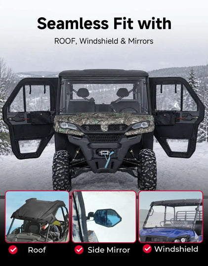 UTV Doors with Steel Frame For CFMOTO Uforce 1000 XL