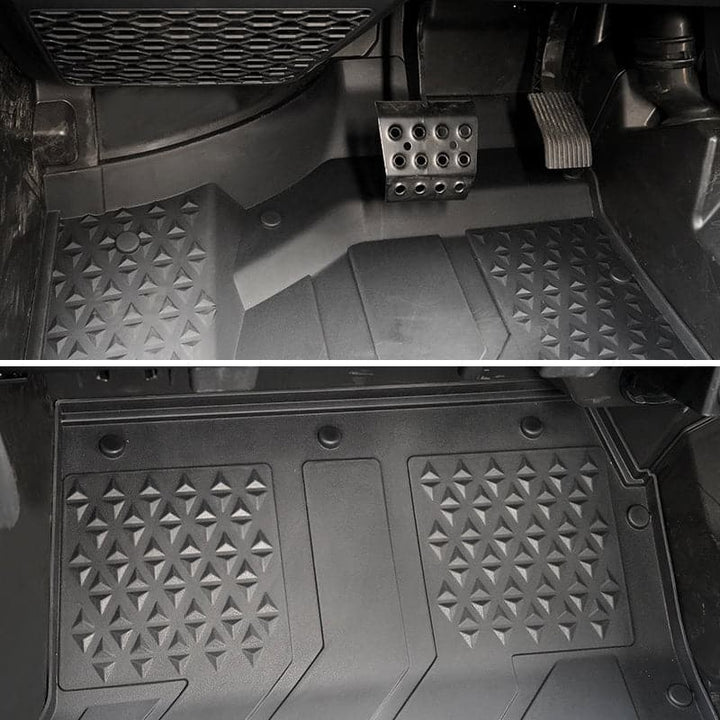 4pcs TPE Floor Mats Anti-Slip Mats for Ranger CREW XD 1500 2024+ - Kemimoto