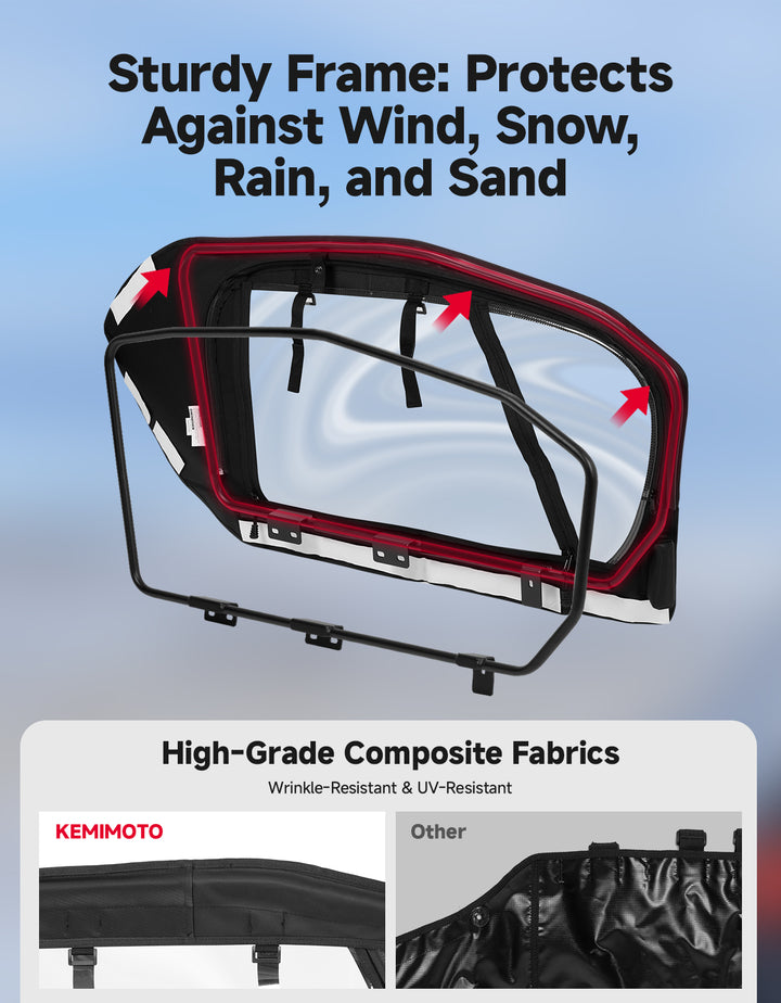 Cab Enclosure with Steel Frame For Can-Am Maverick X3 (2017–2026)
