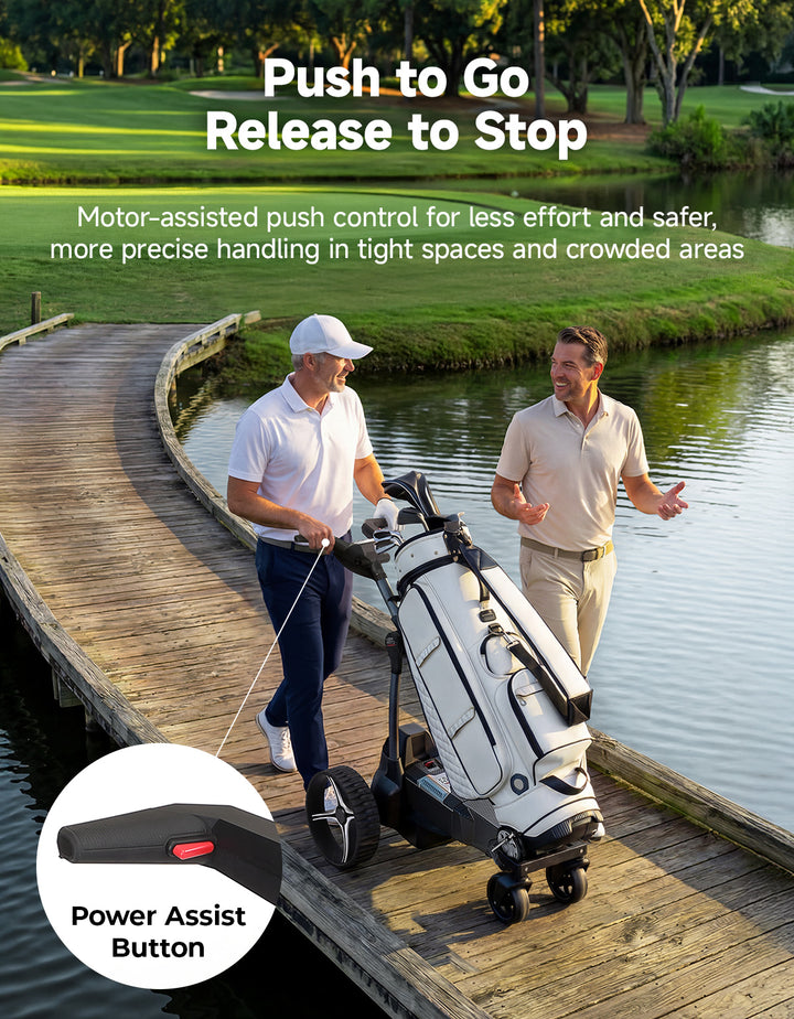 ApexAI Auto-Follow Electric Golf Push Cart with Remote Control