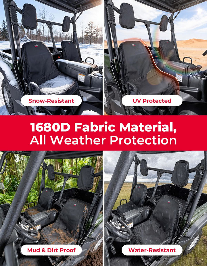 UTV Waterproof Seat Cover for Hisun/Axis, Massimo, Coleman 500/700 (2 Pcs) - Kemimoto