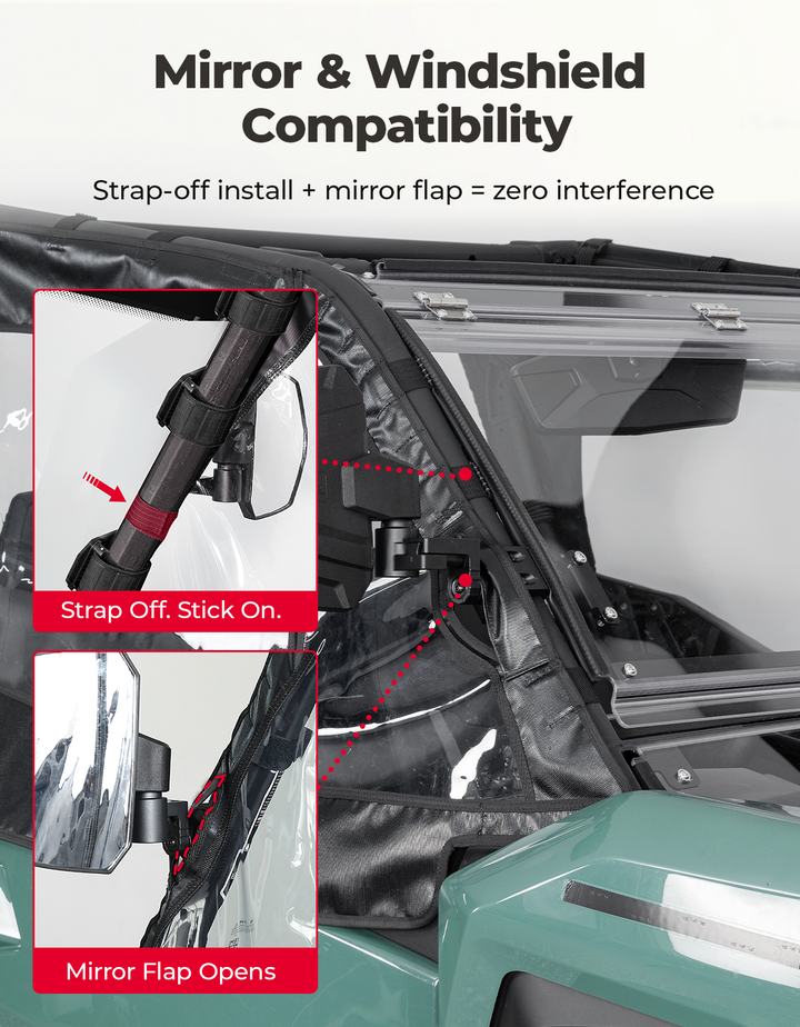 Soft Cab Enclosure Doors For Can-Am Commander MAX
