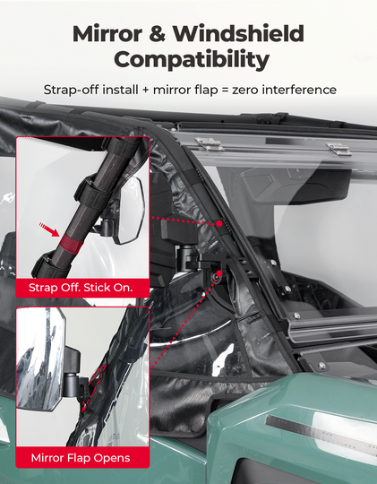 Soft Cab Enclosure Doors For Can-Am Commander MAX