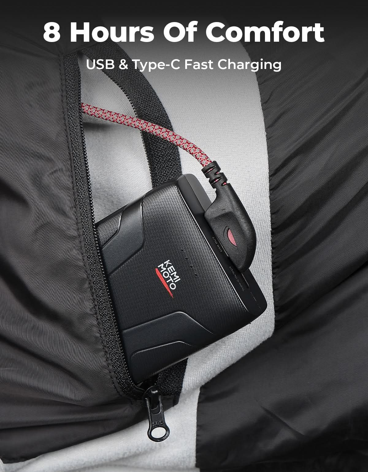 Heated Vest for Women and Men Thermal Reflective with Battery Pack - Kemimoto