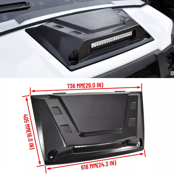 UTV Hood Scoop with Light for Kawasaki Mule Pro FXT DXT DX FX - Kemimoto