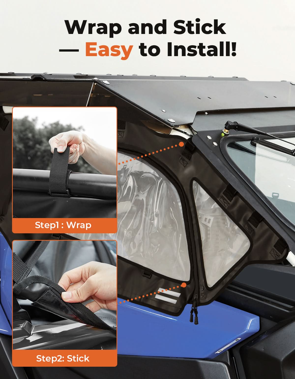 Soft Cab Enclosures & Soft  Rear Windshield for Can-Am Maverick X3 - Kemimoto
