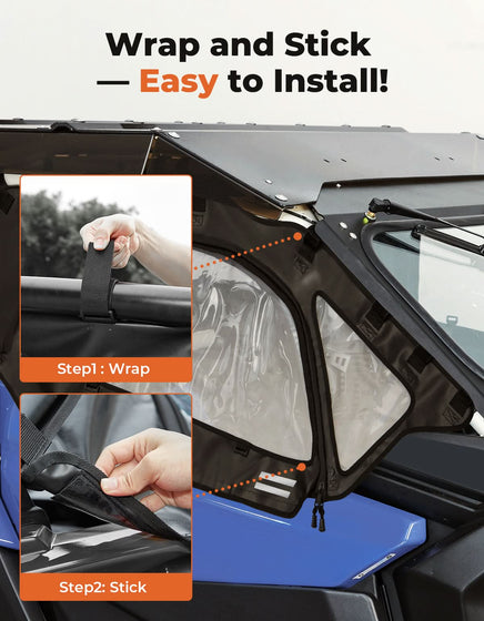 Soft Cab Enclosures & Soft  Rear Windshield for Can-Am Maverick X3 - Kemimoto