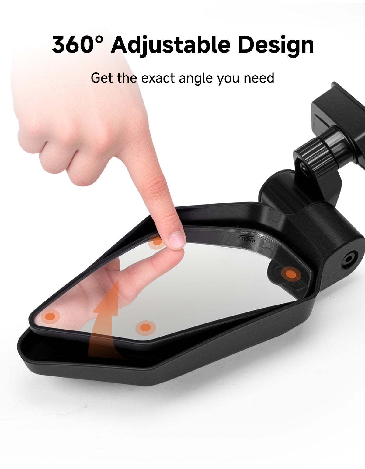 Side Mirrors with Spring-Back Auto Reset, Fit Can-Am Maverick X3