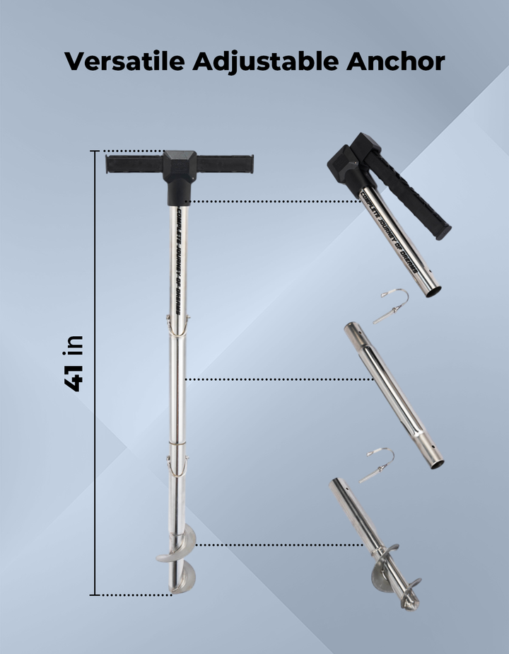 Jet Ski Anchor Shallow Water Anchor Pole for Kayak Pontoon