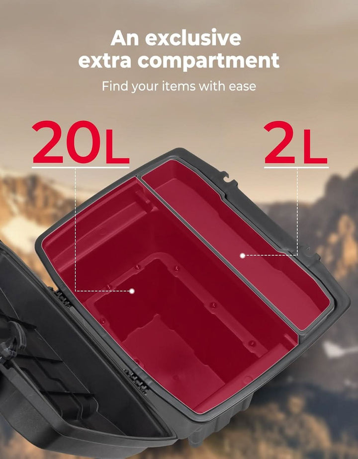 UTV Bed Storage Box 5.8GAL for Polaris Ranger 1500 XD Premium/Northstar - Kemimoto