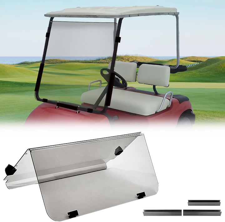 KEMIMOTO Foldable Golf Cart Windshield - Tinted