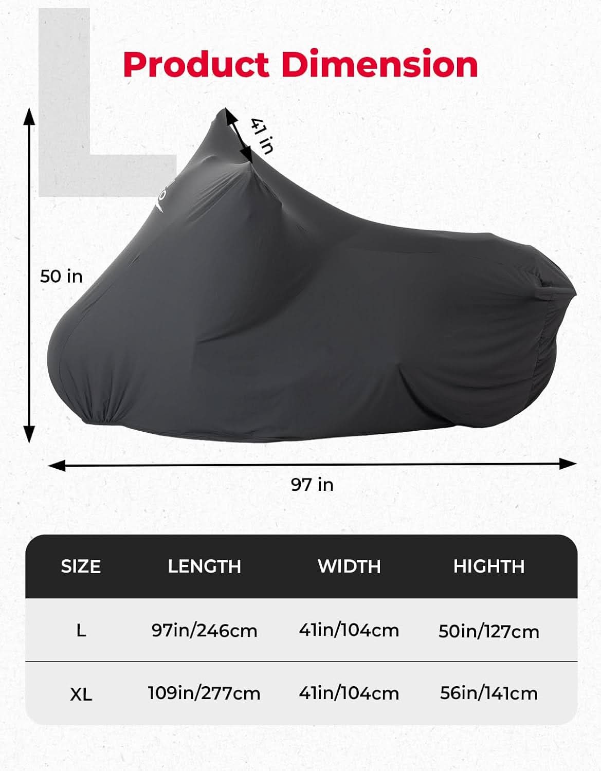 Indoor Motorcycle Cover for Touring & Cruiser
