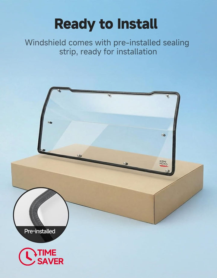 UTV Rear Windshield For Segway Fugleman UT10 - Kemimoto