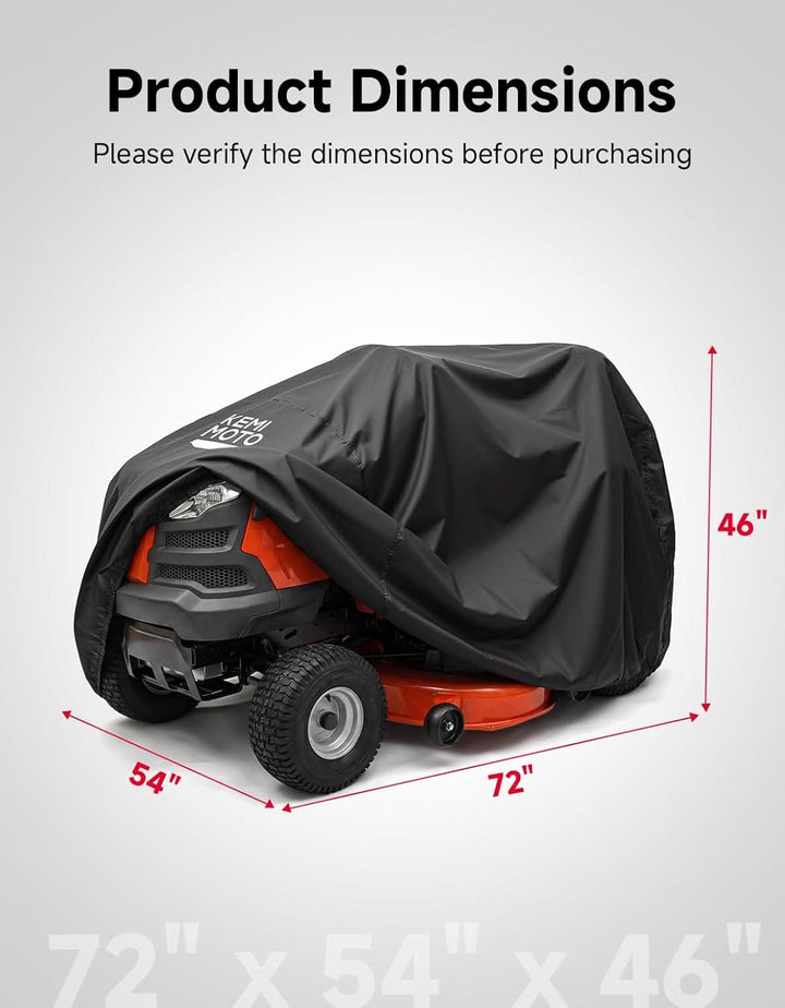 Riding Lawn Mower Cover For John Deere/Husqvarna/Cub Cadet/Toro - Kemimoto