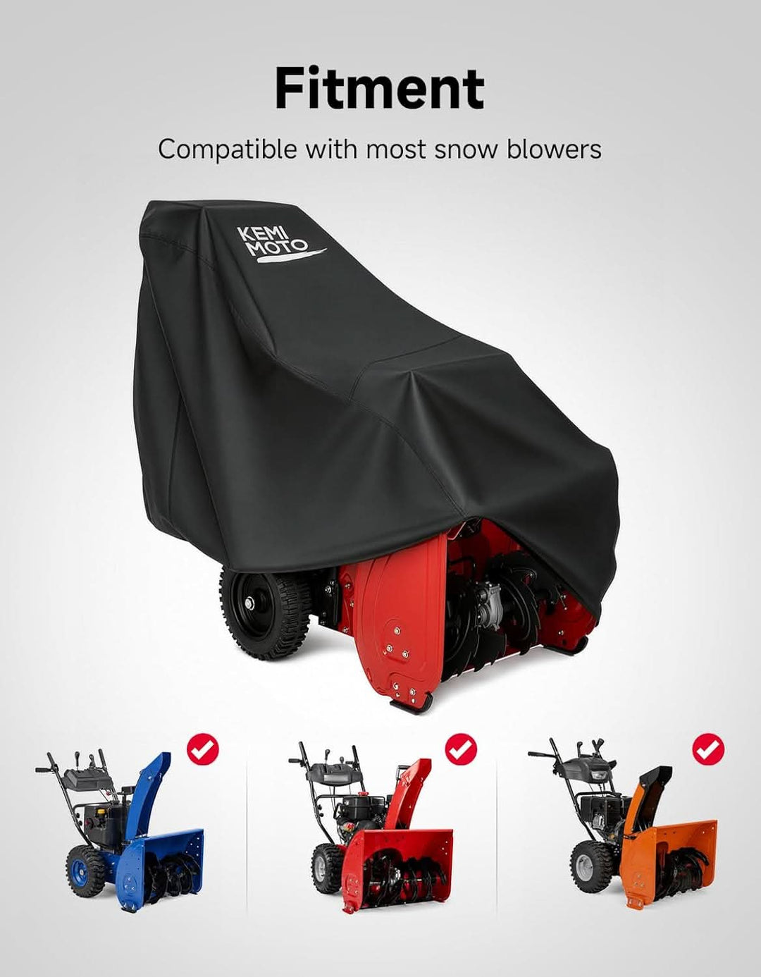 Universal Snow Blower Cover with Windproof Buckle