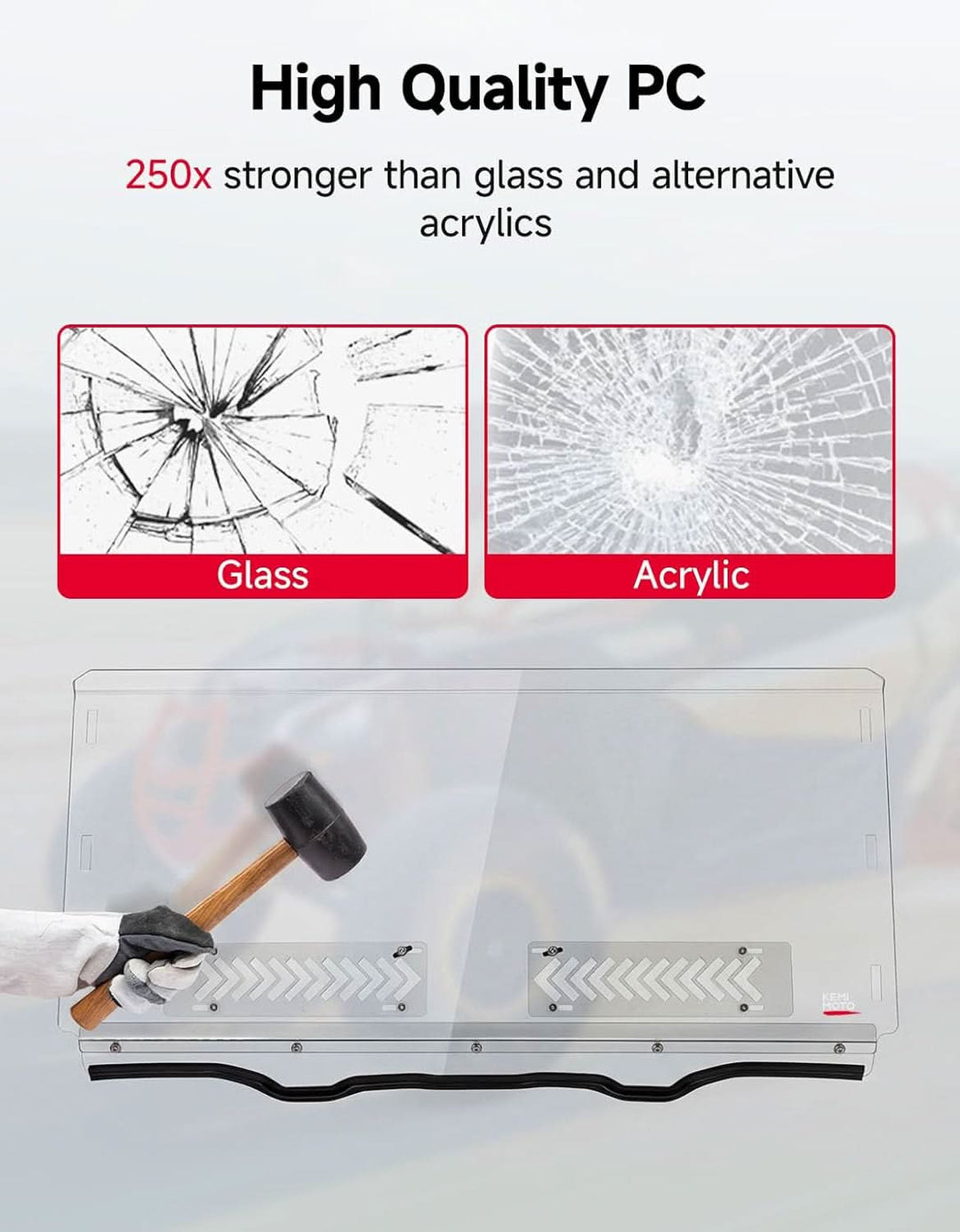 Sliding Vented Windshield For Yamaha Viking/Viking VI - Kemimoto