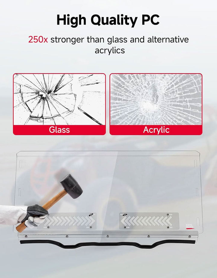 Sliding Vented Windshield For Yamaha Viking/Viking VI - Kemimoto