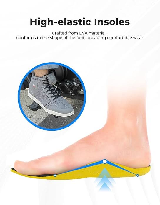 Motorcycle Shoes for Men - Durable Protective Riding Boots – Kemimoto