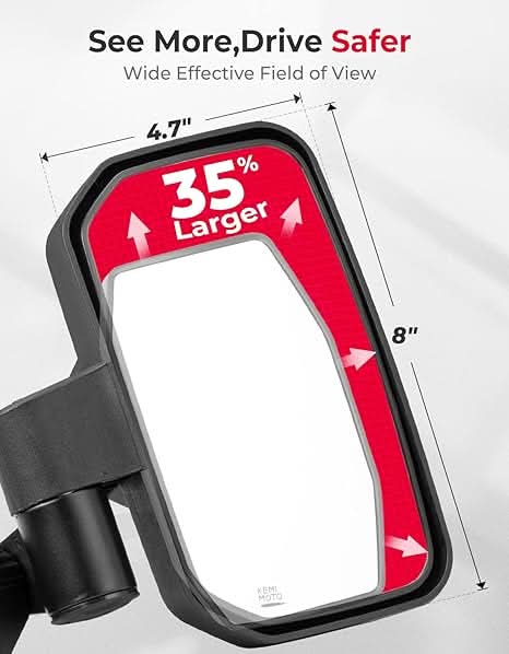 UTV Side Mirrors for Polaris RZR|Can-Am|CFMOTO Zforce