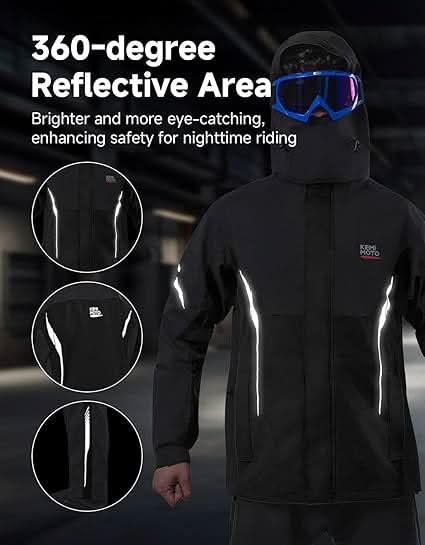 Waterproof Rain Suit For Motorcycle Riding - Kemimoto