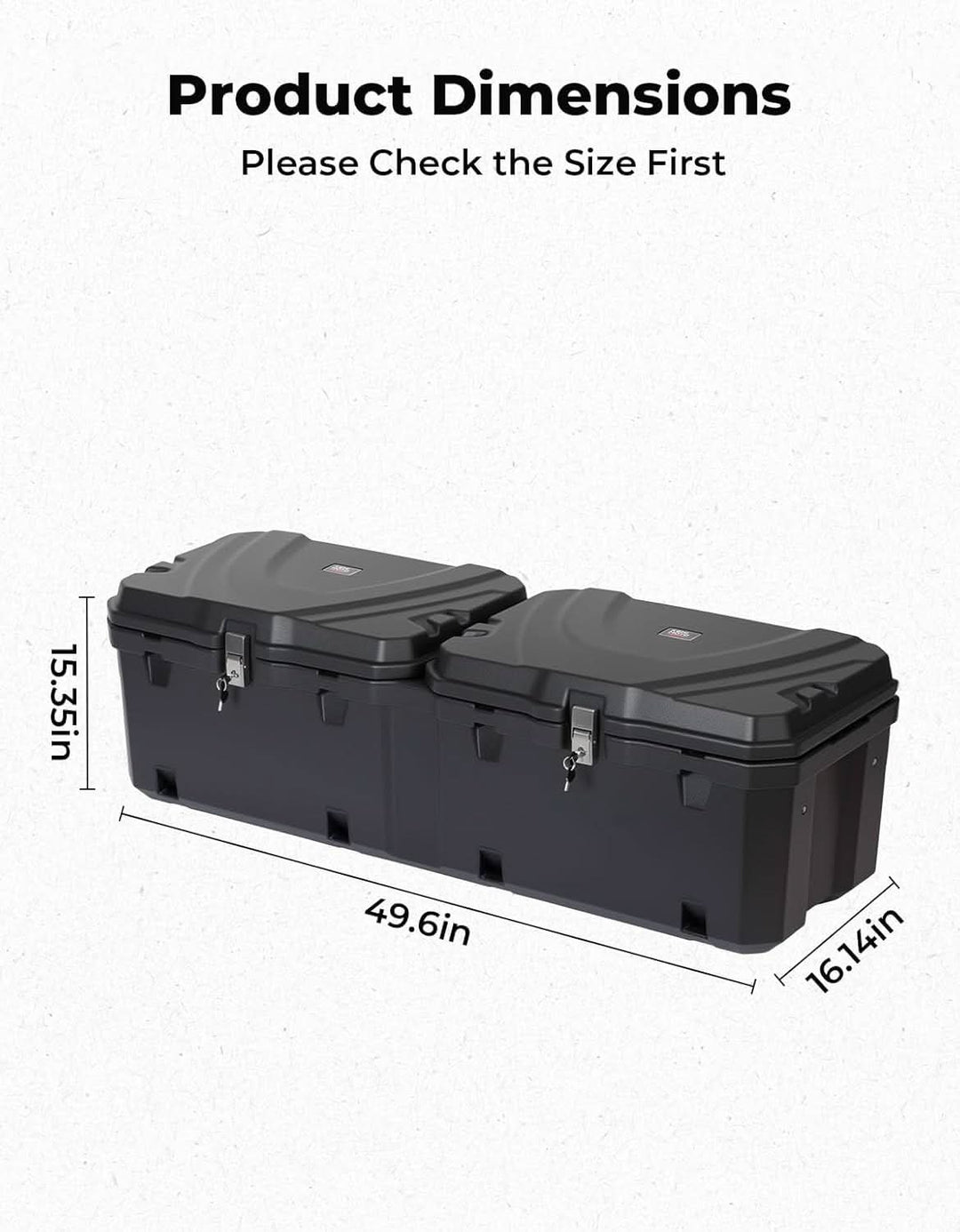 UTV Bed Storage Box 110L For Kawasaki Mule Pro|SX - Kemimoto