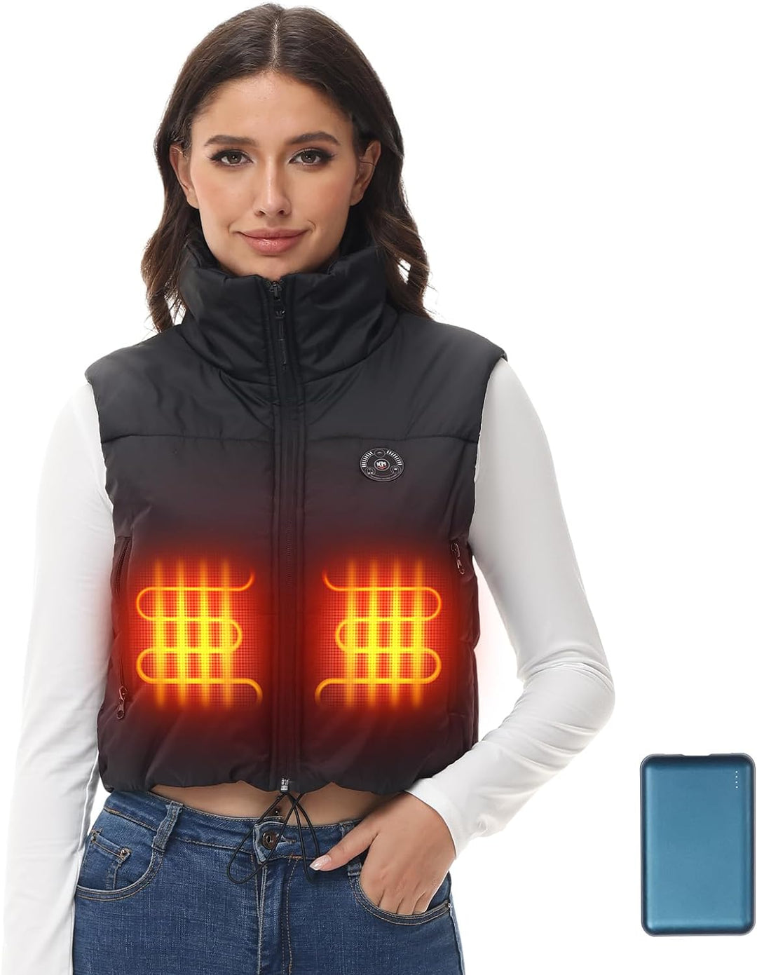 Women's Heated Vest with Battery Pack – Kemimoto