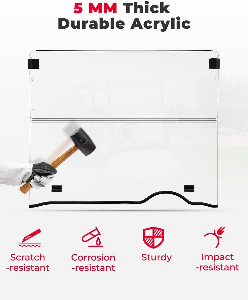 Golf Cart Windshield for EZGO RXV (2008-Up) - Kemimoto