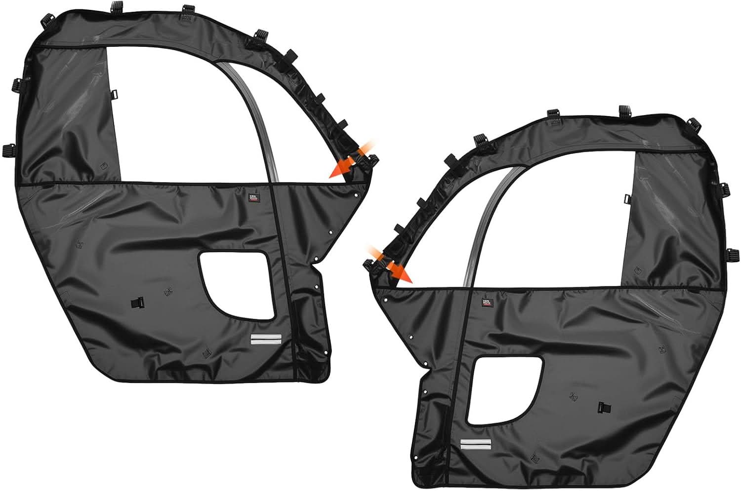 UTV Soft Upper Doors for CFMOTO ZForce 500/800EX/1000 - Kemimoto