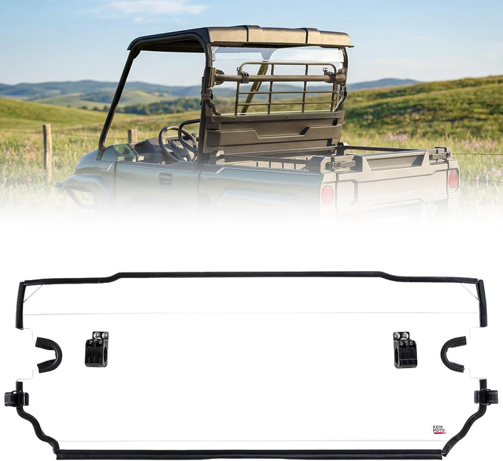 UTV Rear Windshield For Kawasaki Mule PRO-MX