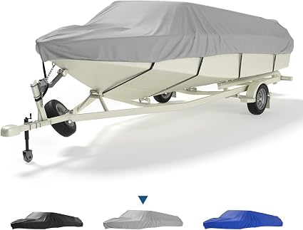 kemimoto Bimini Top para Barco, Pontoon Boat Bimini Top, 3 Bow Bimini