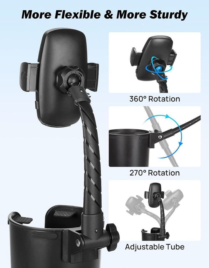 JOYTUTUS Cup Holder Phone Mount for Car - Kemimoto