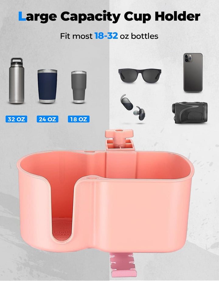 2 in 1 Desk Cup Holder for Most 18-32 oz Bottles - Kemimoto