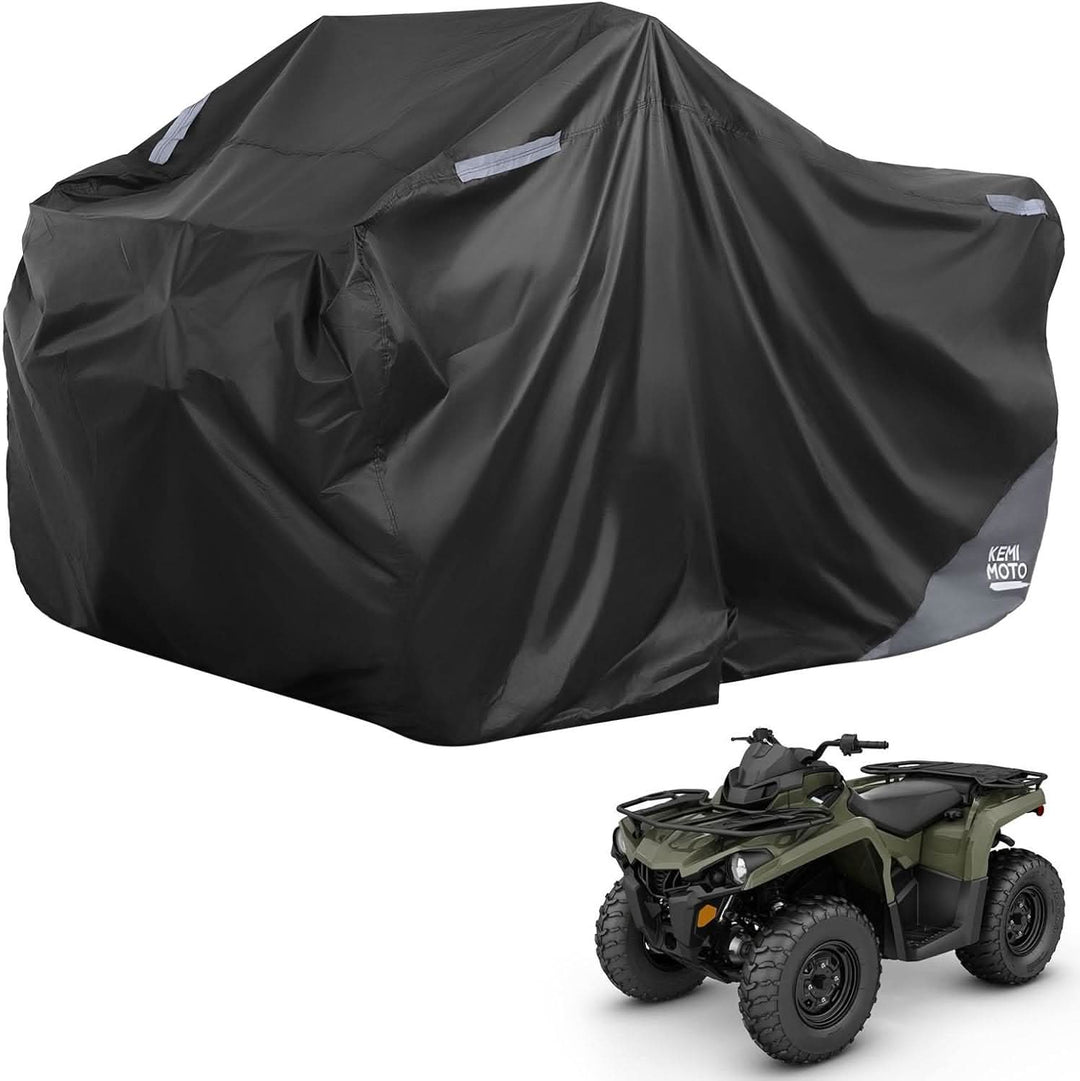 Universal ATV Cover for 4 Wheeler, Quad Cover for Polaris Sportsman, Fourtrax, Can-Am, Kawasaki, Arctic Cat, CFMOTO (82.7"x51.2"x46.5")