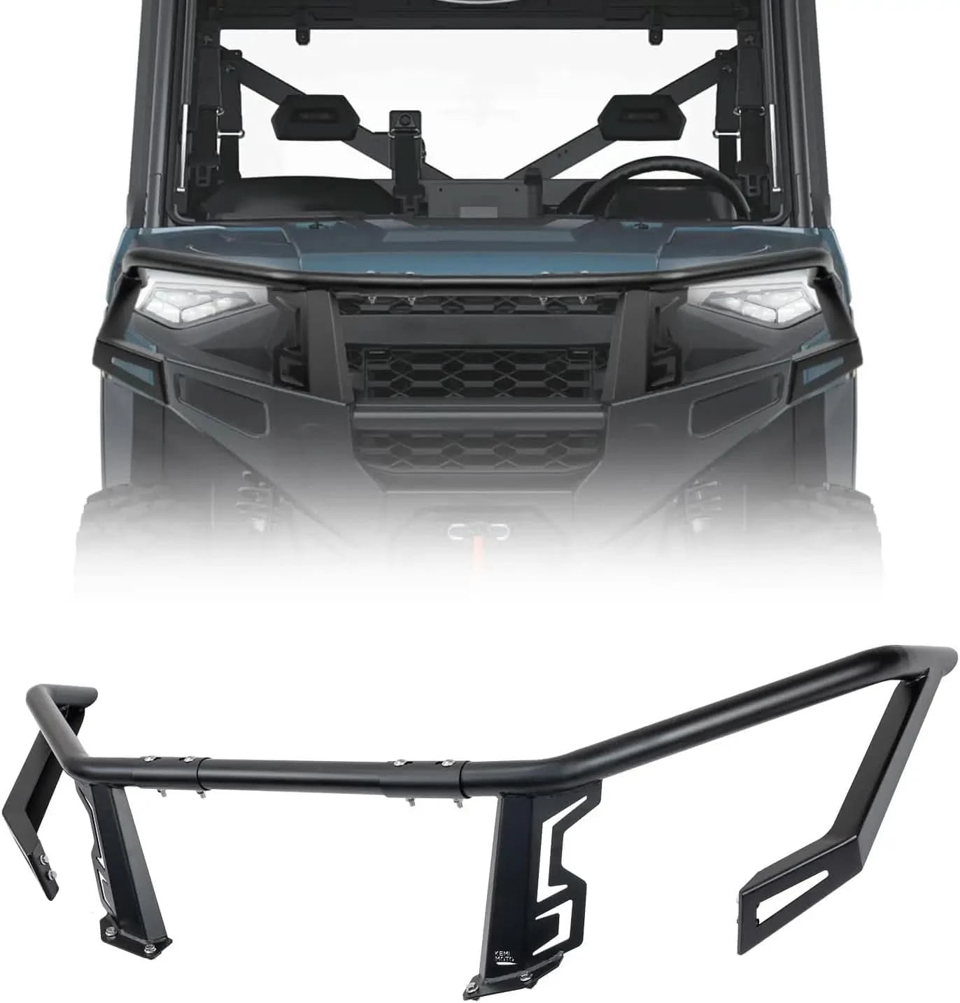 Front Upper Bumper Brush Guard, Rigid Steel for Polaris Ranger XP 1000 2025-2026
