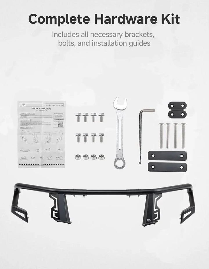 Front Upper Bumper Brush Guard, Rigid Steel for Polaris Ranger XP 1000 2025-2026
