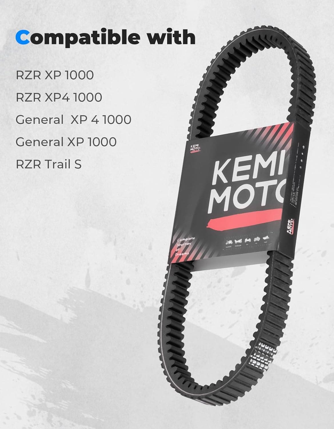 Upragded UTV Drive Belt for Polaris RZR XP 1000/General XP 1000 - Kemimoto