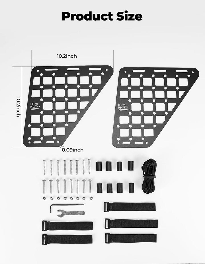 Seat Side Molle Panels for Polaris Ranger XP 1000 2018-2024 - Kemimoto