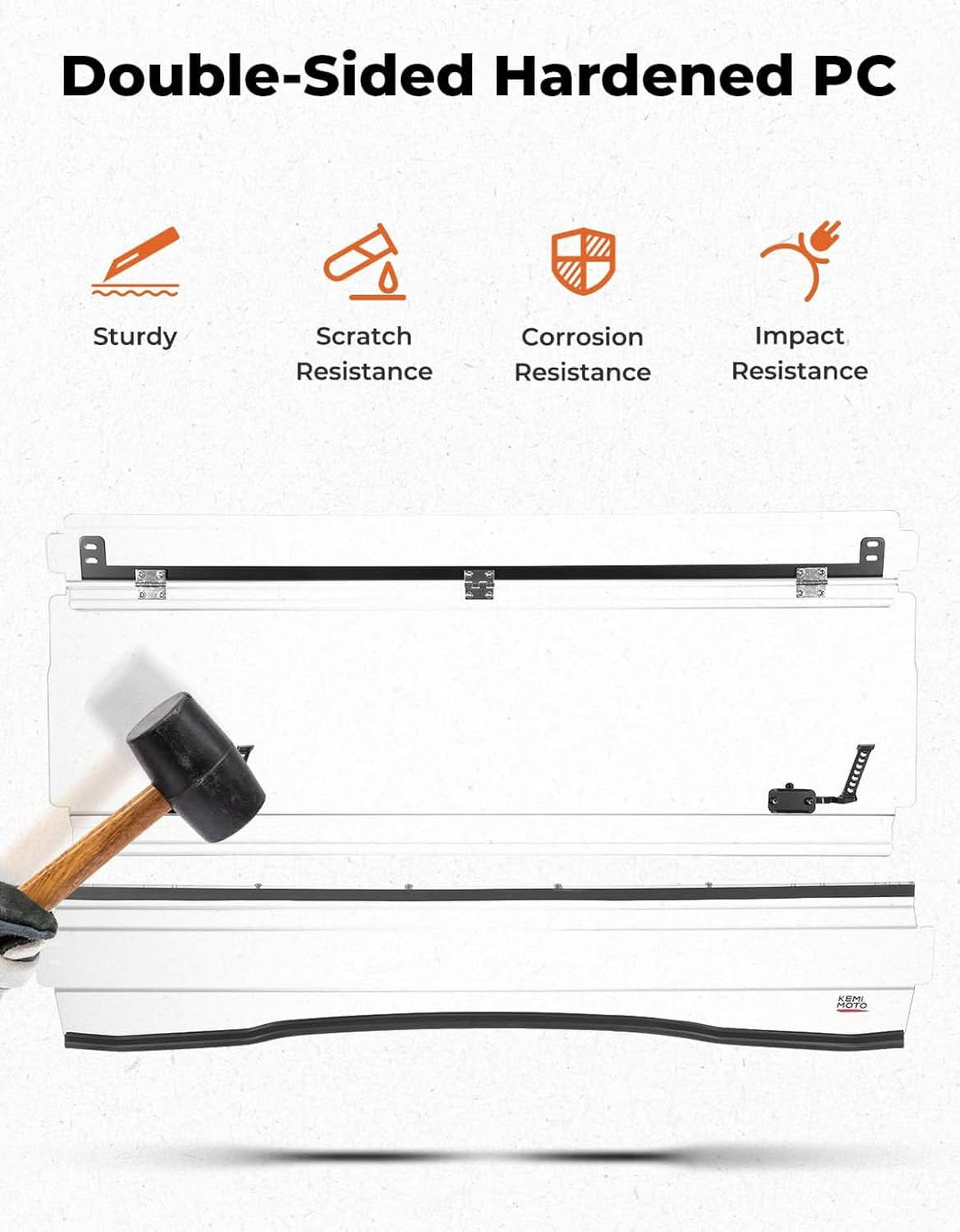 3-in-1 Flip Windshield For Kawasaki Mule Pro FXT - Kemimoto