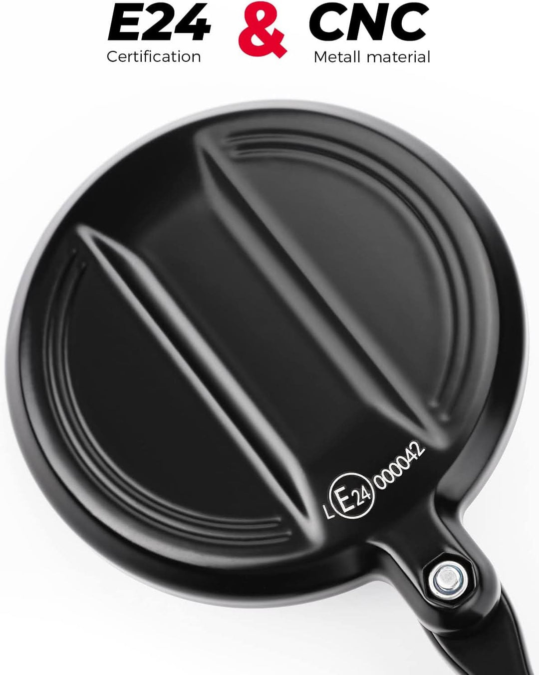 Universal Motorcycle Mirror for 13-21 mm Handlebar Inner Diameter - Kemimoto