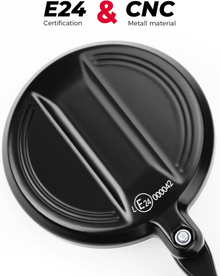 Universal Motorcycle Mirror for 13-21 mm Handlebar Inner Diameter - Kemimoto