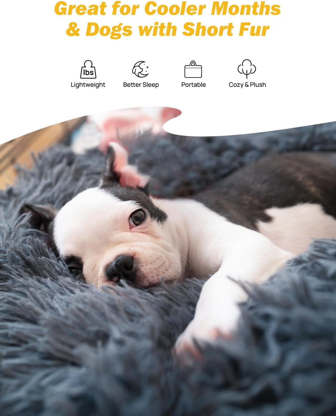 JOYTUTUS Back Seat Extender for Dogs with Dog Bed Mat - Kemimoto