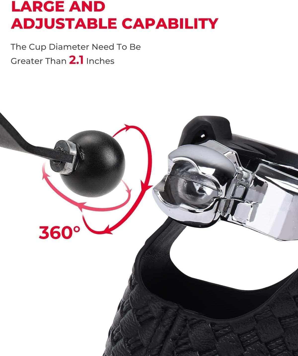Motorcycle Cup Holder with Perch Mount - Kemimoto