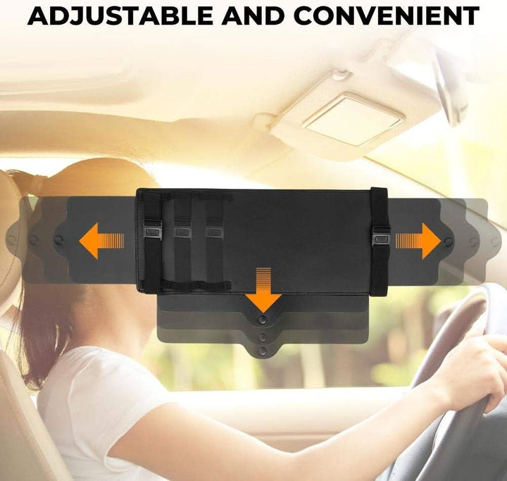KEMIMOTO Car Sun Visor Sunshade Extender - Kemimoto